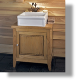 Wooden Cabinet & Petite Luberon Fireclay Sink