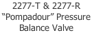 2277-T & 2277-R  “Pompadour” Pressure  Balance Valve