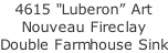 4615 "Luberon” Art  Nouveau Fireclay Double Farmhouse Sink