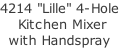 4214 "Lille" 4-Hole  Kitchen Mixer with Handspray