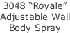 3048 “Royale” Adjustable Wall Body Spray