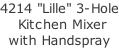 4214 "Lille" 3-Hole  Kitchen Mixer with Handspray