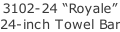 3102-24 “Royale” 24-inch Towel Bar