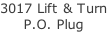 3017 Lift & Turn P.O. Plug