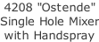 4208 "Ostende"  Single Hole Mixer with Handspray