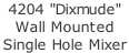 4204 "Dixmude"  Wall Mounted Single Hole Mixer