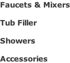 Faucets & Mixers  Tub Filler  Showers  Accessories