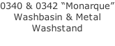 0340 & 0342 “Monarque” Washbasin & Metal Washstand