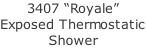 3407 “Royale”  Exposed Thermostatic Shower