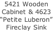 5421 Wooden  Cabinet & 4623  “Petite Luberon” Fireclay Sink