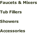 Faucets & Mixers  Tub Fillers  Showers  Accessories