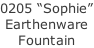 0205 “Sophie” Earthenware Fountain